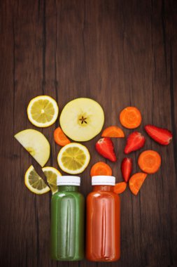 Detoks içecek arka plan üzerinde