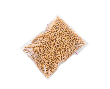 Plastik fermuar çantaya hardal tohumu