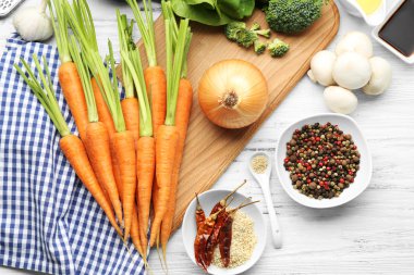Havuç sebze ve baharatlar 