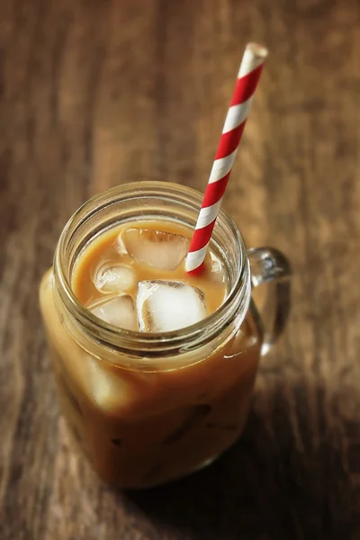 Iced coffee with milk — Stock Photo, Image