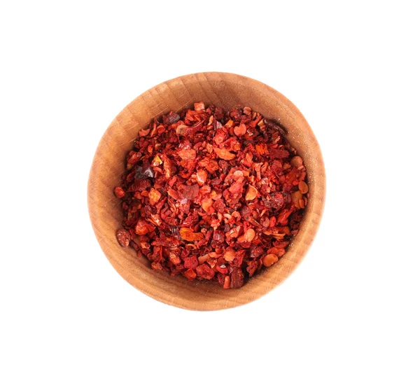 Gedroogde gehakte chili peper — Stockfoto