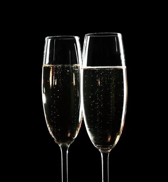 สองแก้วแชมเปญ — ภาพถ่ายสต็อก