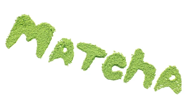 Gepoederde matcha groene thee — Stockfoto