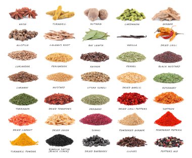 farklı baharat seti  