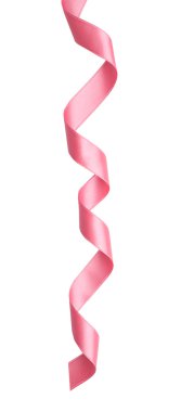 Beyaz üzerine pembe kurdele