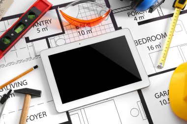 Çizim araçları ile inşaat 