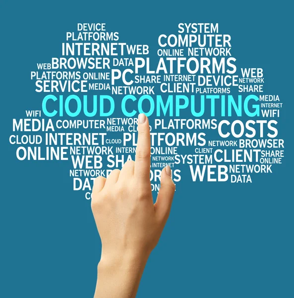 Concept de Cloud Computing. — Photo