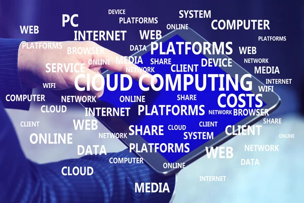 Concept de Cloud Computing. — Photo