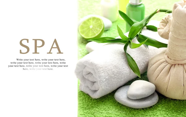 Relajante conjunto de spa — Foto de Stock