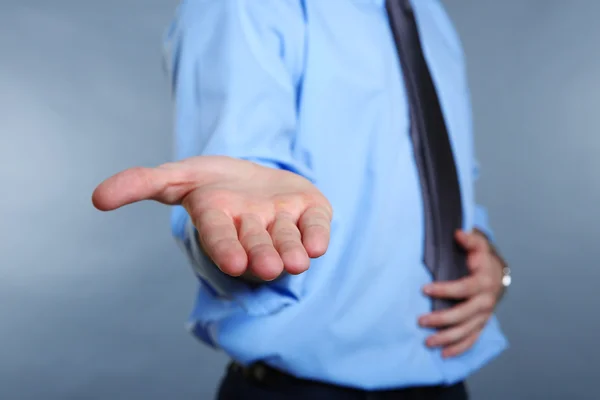 Male hands making sign — Stock Photo, Image