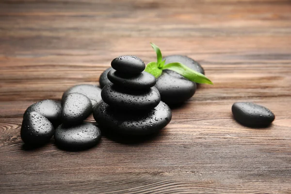 Heap of spa hot stones — Stock Photo, Image