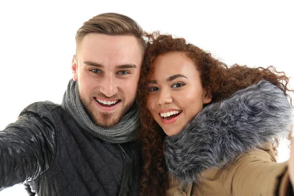 Amigos tomando selfie — Foto de Stock