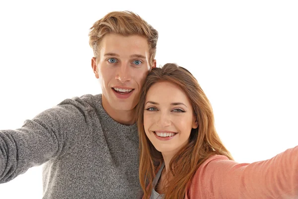 Vrienden nemen selfie — Stockfoto