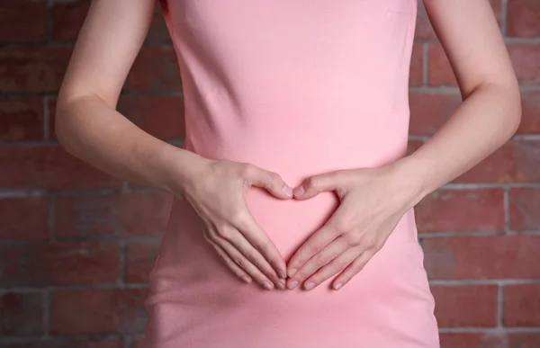 Беременная женщина, крупным планом — стоковое фото