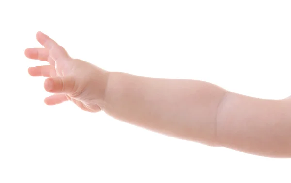 Baby's hand gesturing — Stock Photo, Image
