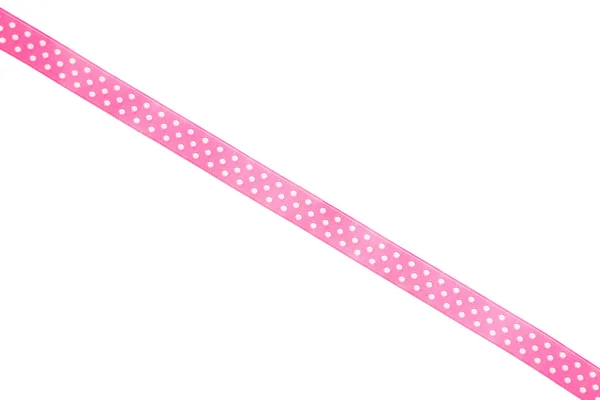 Pink ribbon, isolated — Stock Photo, Image