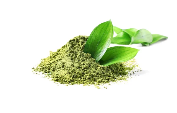 Tè verde matcha in polvere — Foto Stock
