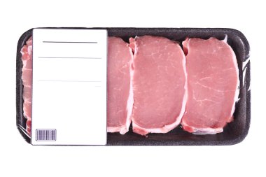 Paketlenmiş et parçaları 