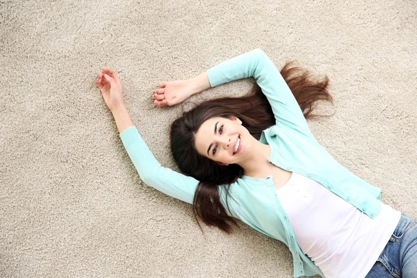 Beautiful girl lying — Stock Photo, Image