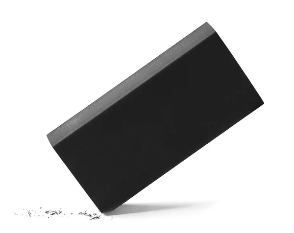 Black single eraser — Stock Photo, Image