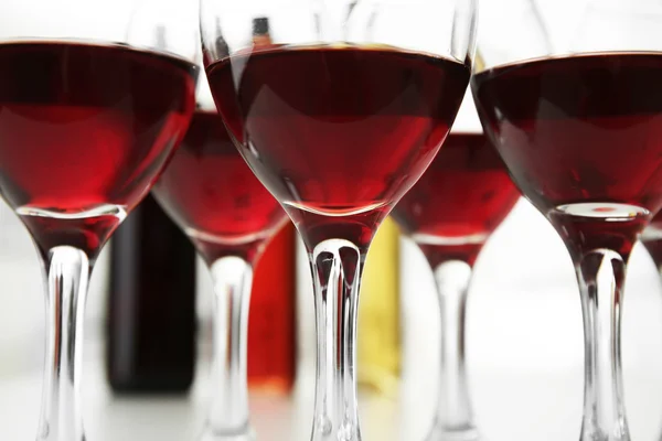 Glasses of red wine — Stock Photo, Image