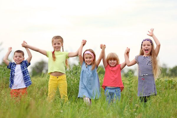 Children having fun outdoor