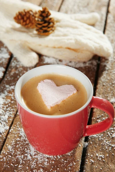 Taza de café con malvavisco — Foto de Stock