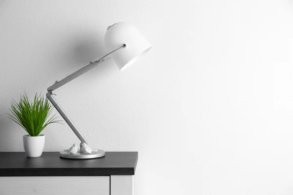 Дизайн интерьера с лампой — стоковое фото