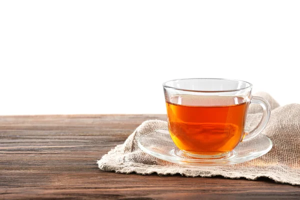 Glass cup of tea — Stock Photo, Image