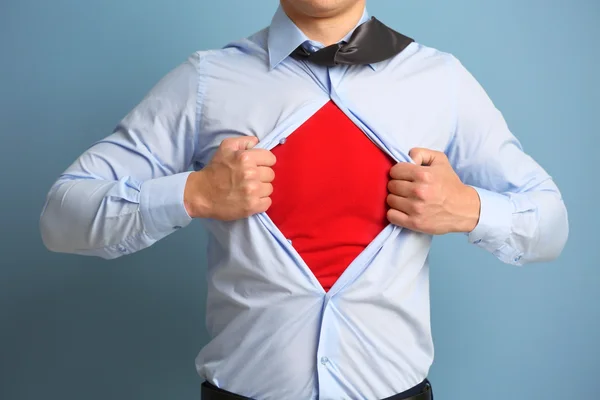 Businessman super hero — Stock Photo, Image