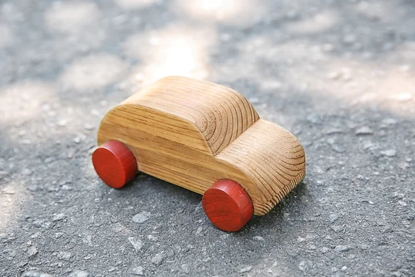 Wooden toy car — Stock Photo, Image