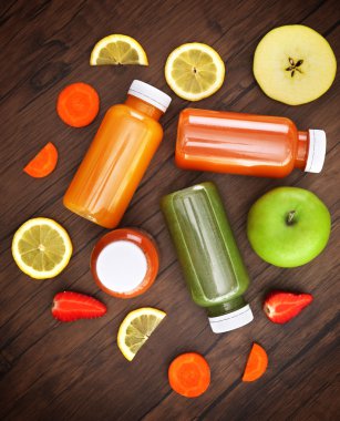 Detoks içecekler arka plan üzerinde