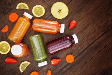 Detoks içecekler arka plan üzerinde