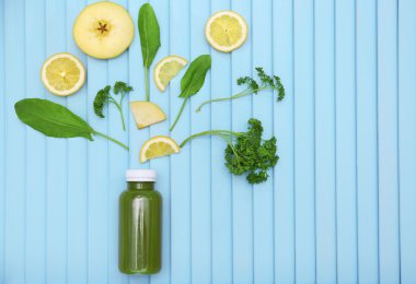 Detoks içecek arka plan üzerinde