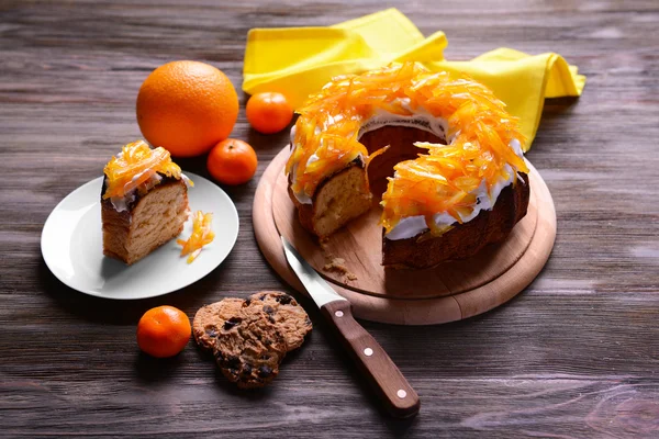Delicious citrus cake — Stock Photo, Image