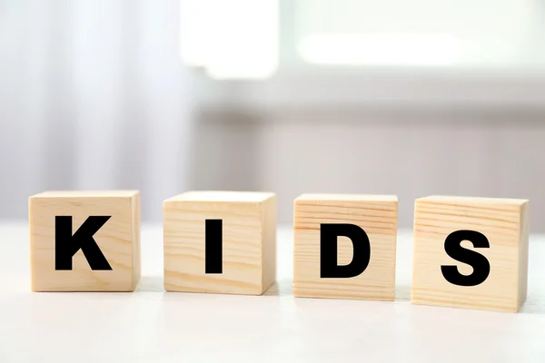 Word KIDS on  background — Stock Photo, Image