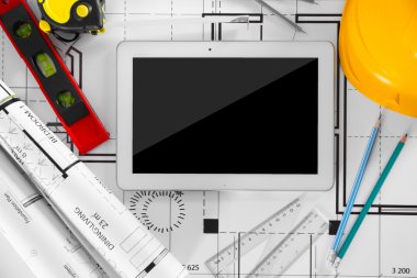 İnşaat planları araçları ile 