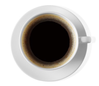 Bir fincan aromatik kahve.