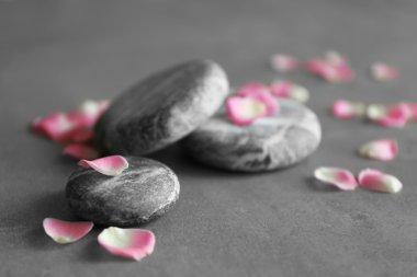 Spa taş yaprakları ile 