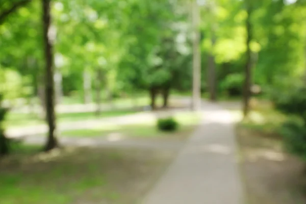 Walkway in park, blurred — Stock Photo, Image