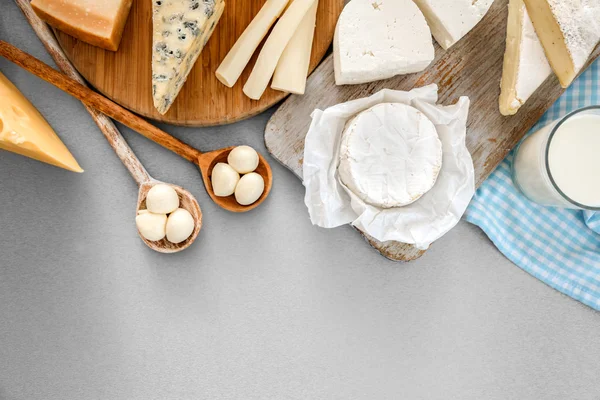 Dairy products on table — Stock Photo, Image