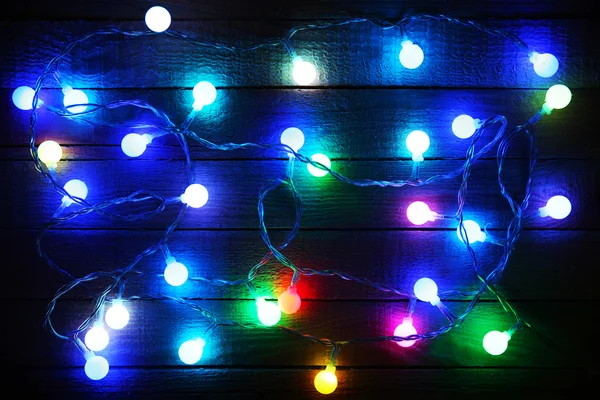 Electric Christmas garland — Stock Photo, Image