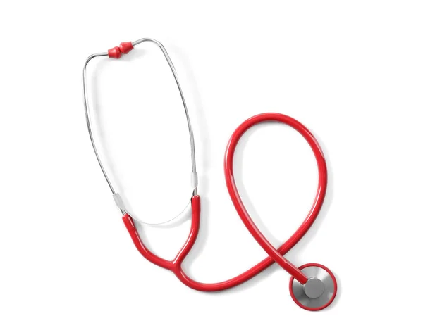 Red Medical Stethoscope — Stock Photo, Image