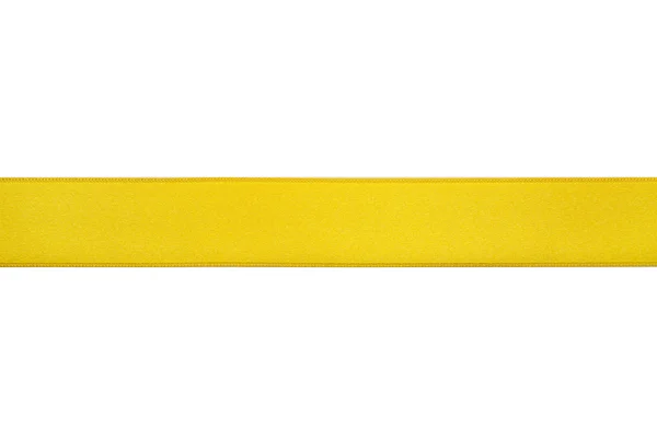 Yellow shiny ribbon — Stock Photo, Image