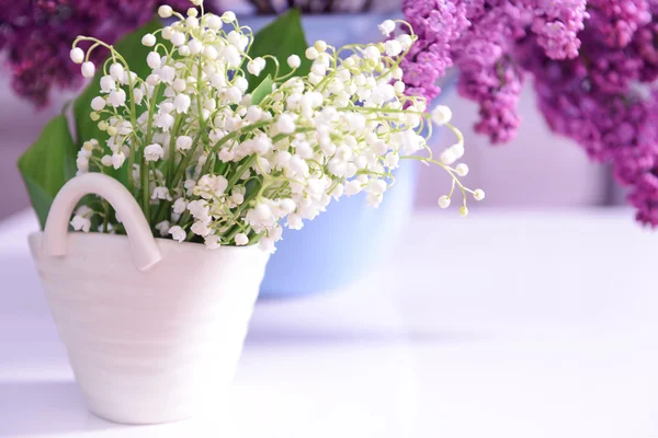 Bouquets de lilas et de muguet — Photo
