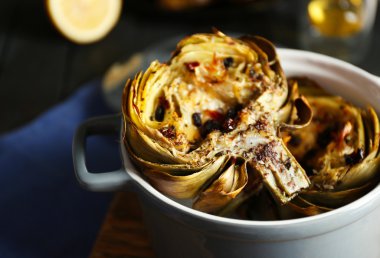 lezzetli Baked enginar