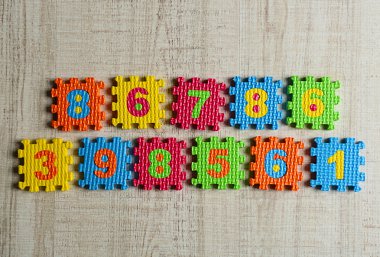 Renk numaralarını masada