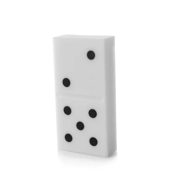 Singolo bianco Domino — Foto Stock