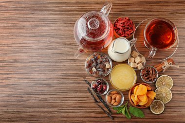 Tabloda çay kompozisyon 