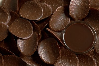 Chocolate chips background